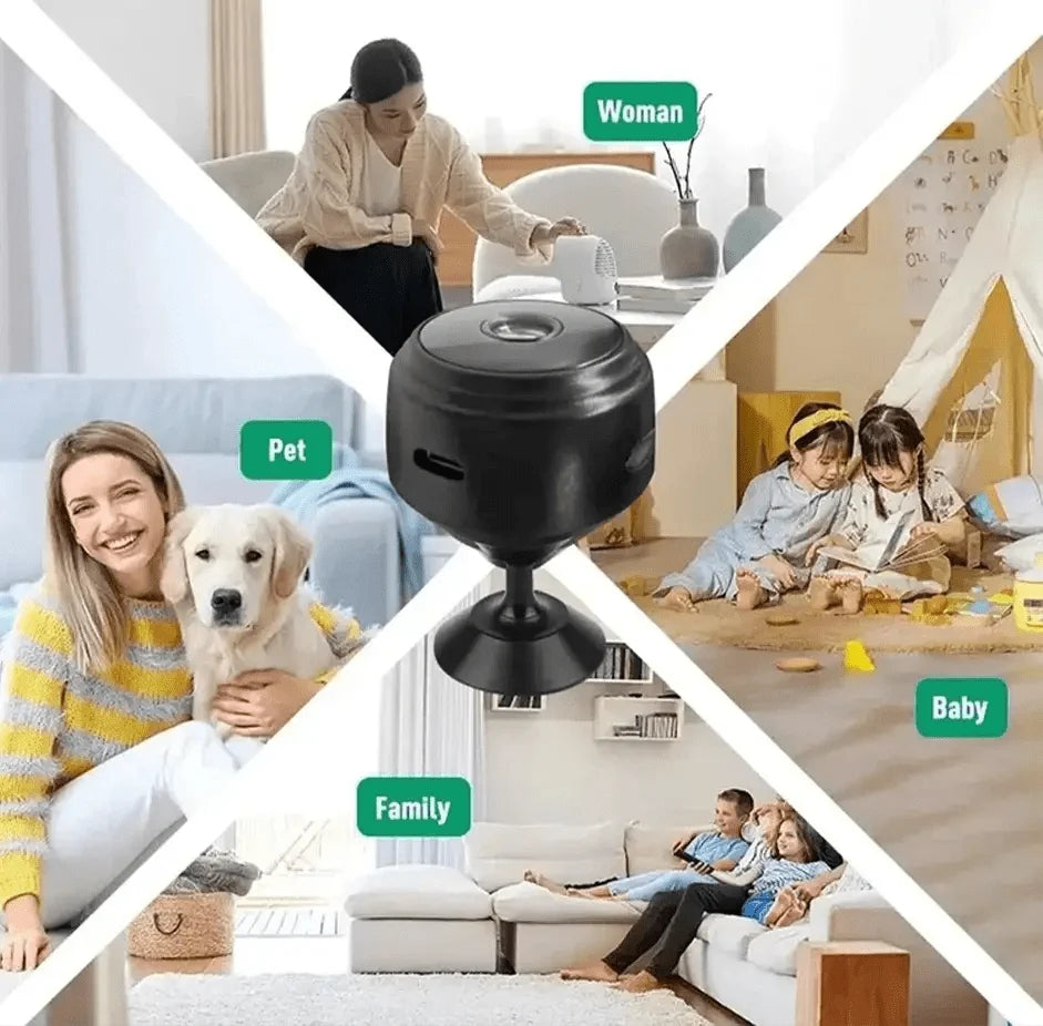 1080P HD Mini Camera With Night Vision WiFi For Home Surveillance Miss A Moment