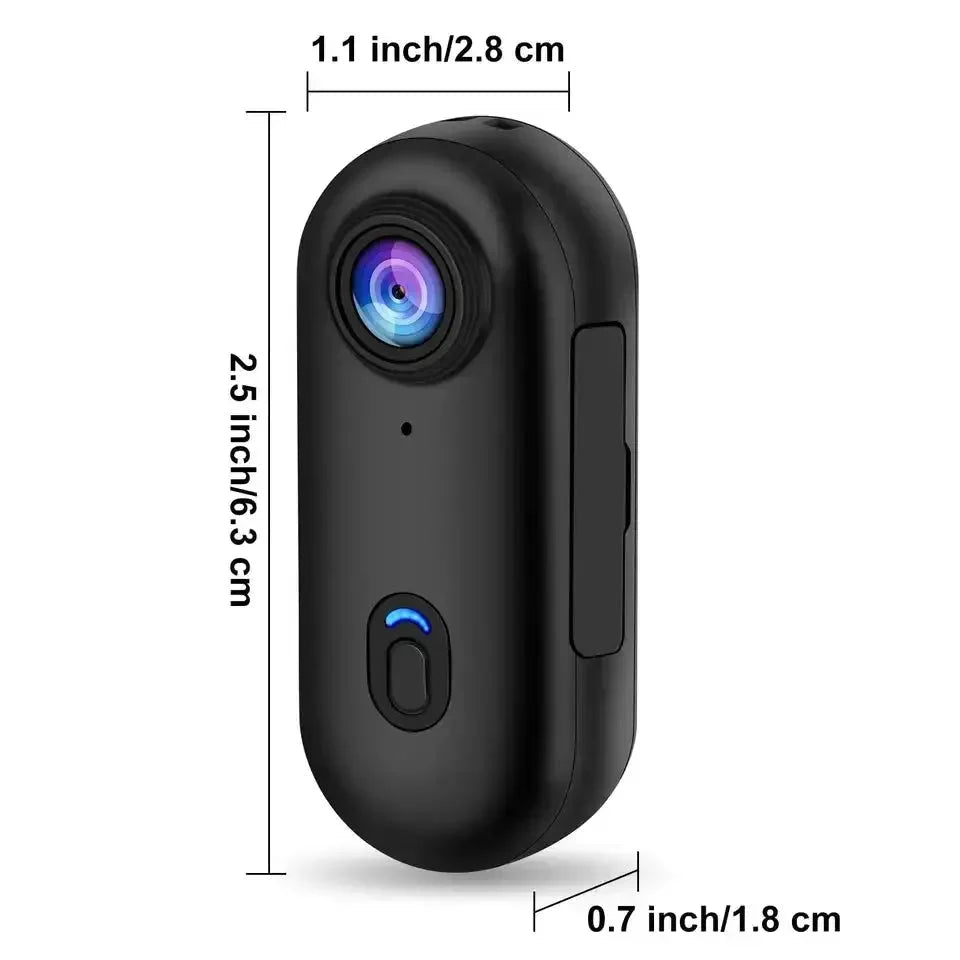 4K 64GB Mini Body Camera Wearable Camcorder With Audio Waterproof Always Ready