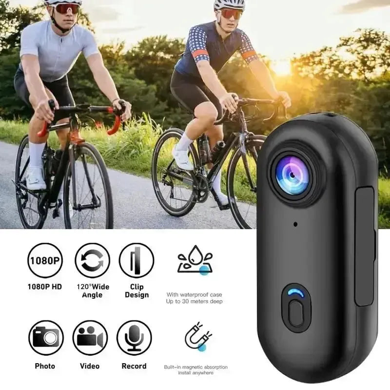 4K 64GB Mini Body Camera Wearable Camcorder With Audio Waterproof Always Ready