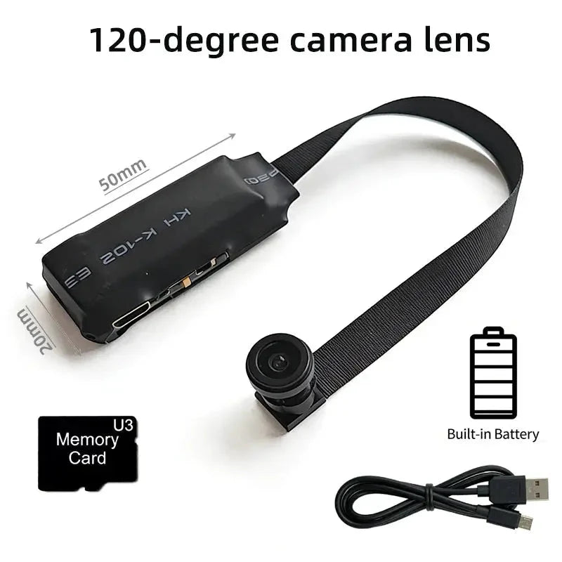 4K HD Mini WiFi Nanny Cam For Home Surveillance Remote Viewing Motion Alerts