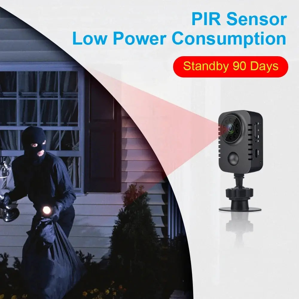 MD29 HD Mini Body Camera 1080P Security Pocket Cameras Motion Activated Small Nanny Cam for Cars Standby Espia Webcam 8H Working by stepyours.com
