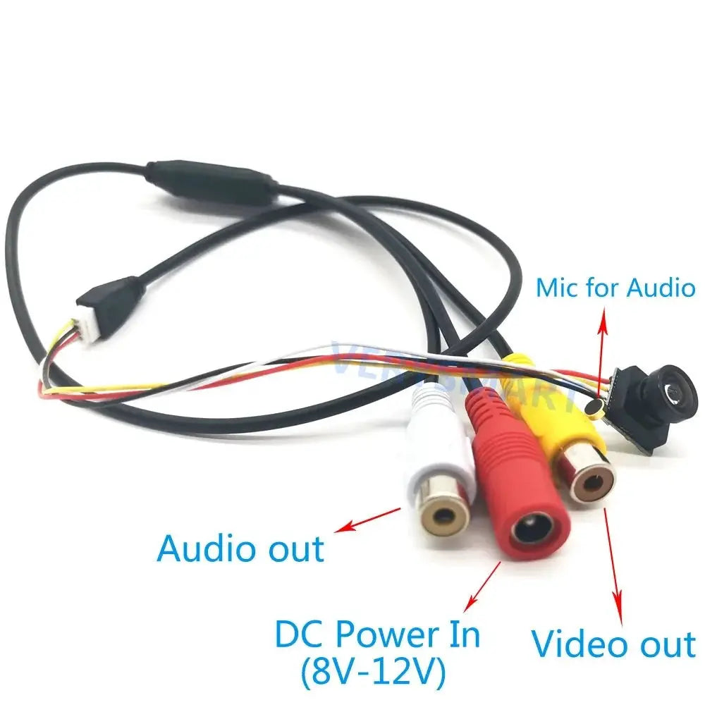 Mini FPV Analog Camera - 170 Degree Wide Angle 12x12mm Lens CVBS CCTV - stepyours.com