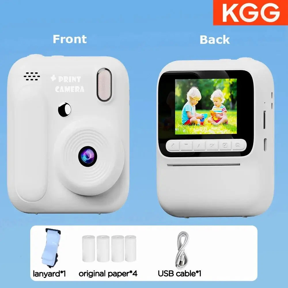 Color Printing Thermal Print Kids Instant Camera 32GB 1080P Digital Gift - stepyours.com