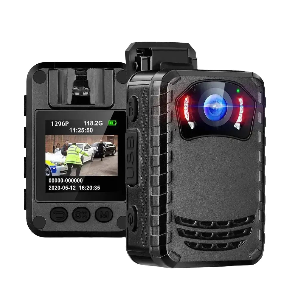 BOBLOV N9 Mini Body Camera Full HD 1296P Body Mounted Camera Small Portable Night Vision Police Body Cam 128GB/258GB mini camera