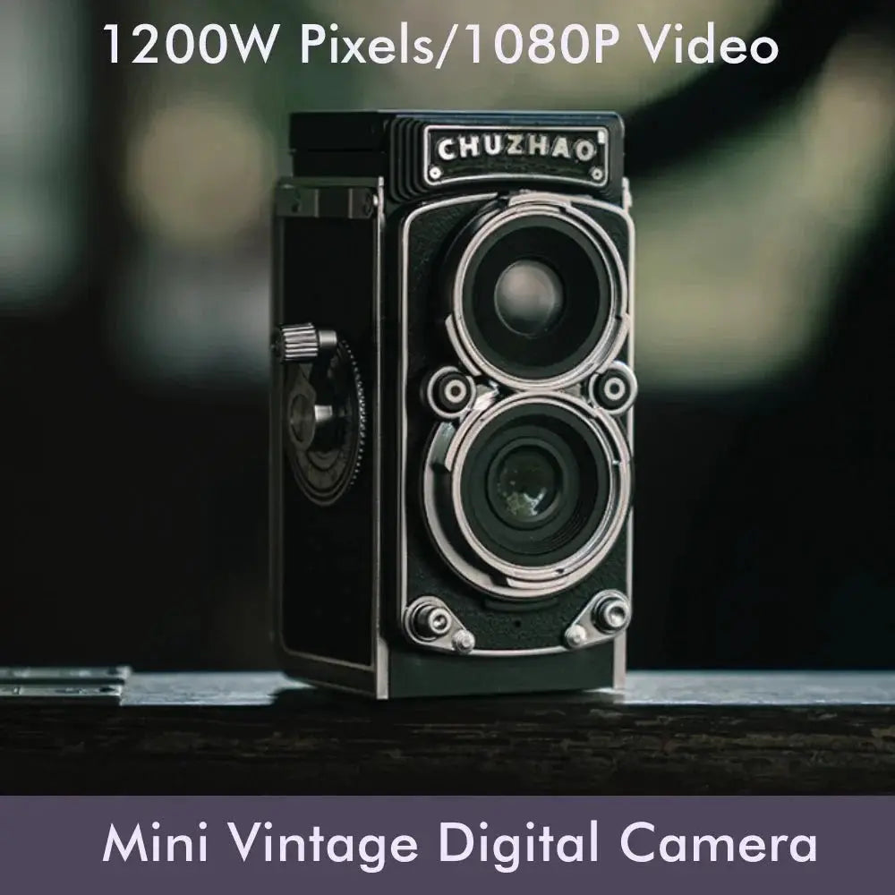 Chuzhao Mini Retro Digital Camera 12MP 1080p 1.54 Inch Screen Portable Gift - stepyours.com
