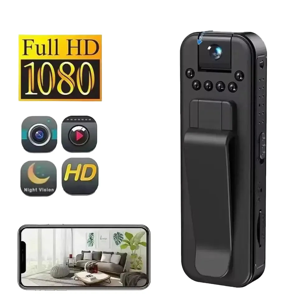 1080P HD Mini Camera Portable Small Digital Video Recorder Surveillance Camcorder Night Vision Video Police BodyCam Infrared