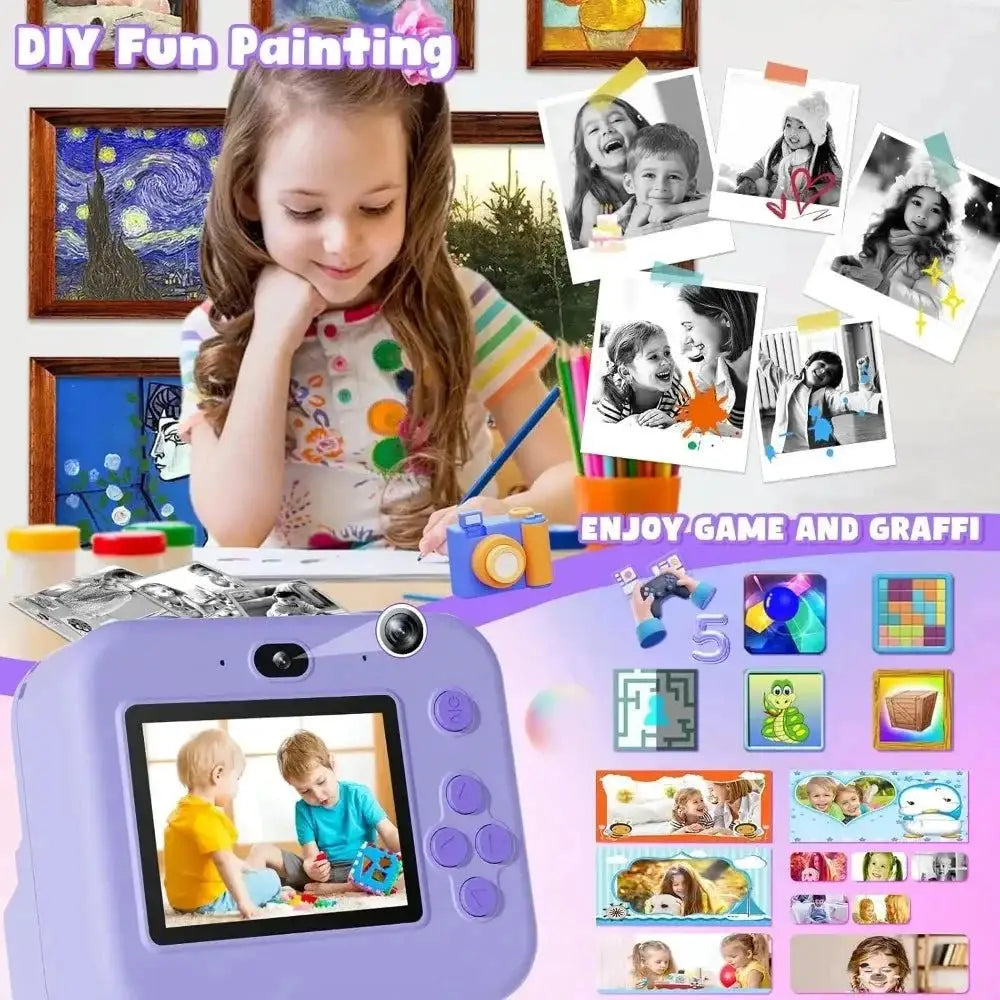 IAURA Educational Kids Camera 1080P Mini Video Camera With 32GB Card - stepyours.com