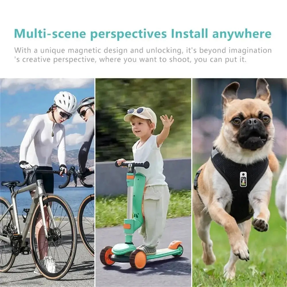 Amorus Mini 2.7K Action Camera Pocket Sized Adventure Recorder - stepyours.com