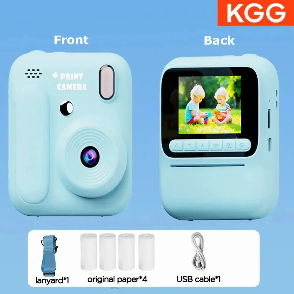 Color Printing Thermal Print Kids Instant Camera 32GB 1080P Digital Gift - stepyours.com