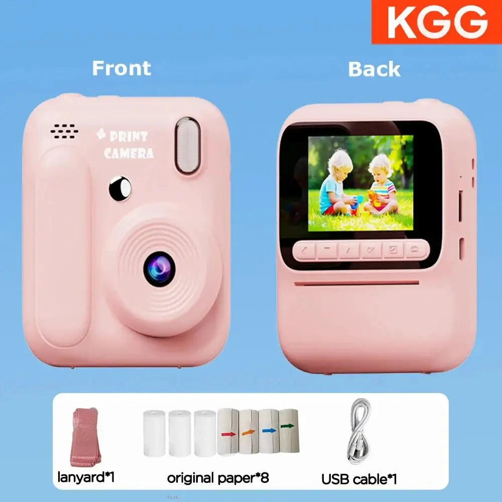Color Printing Thermal Print Kids Instant Camera 32GB 1080P Digital Gift - stepyours.com