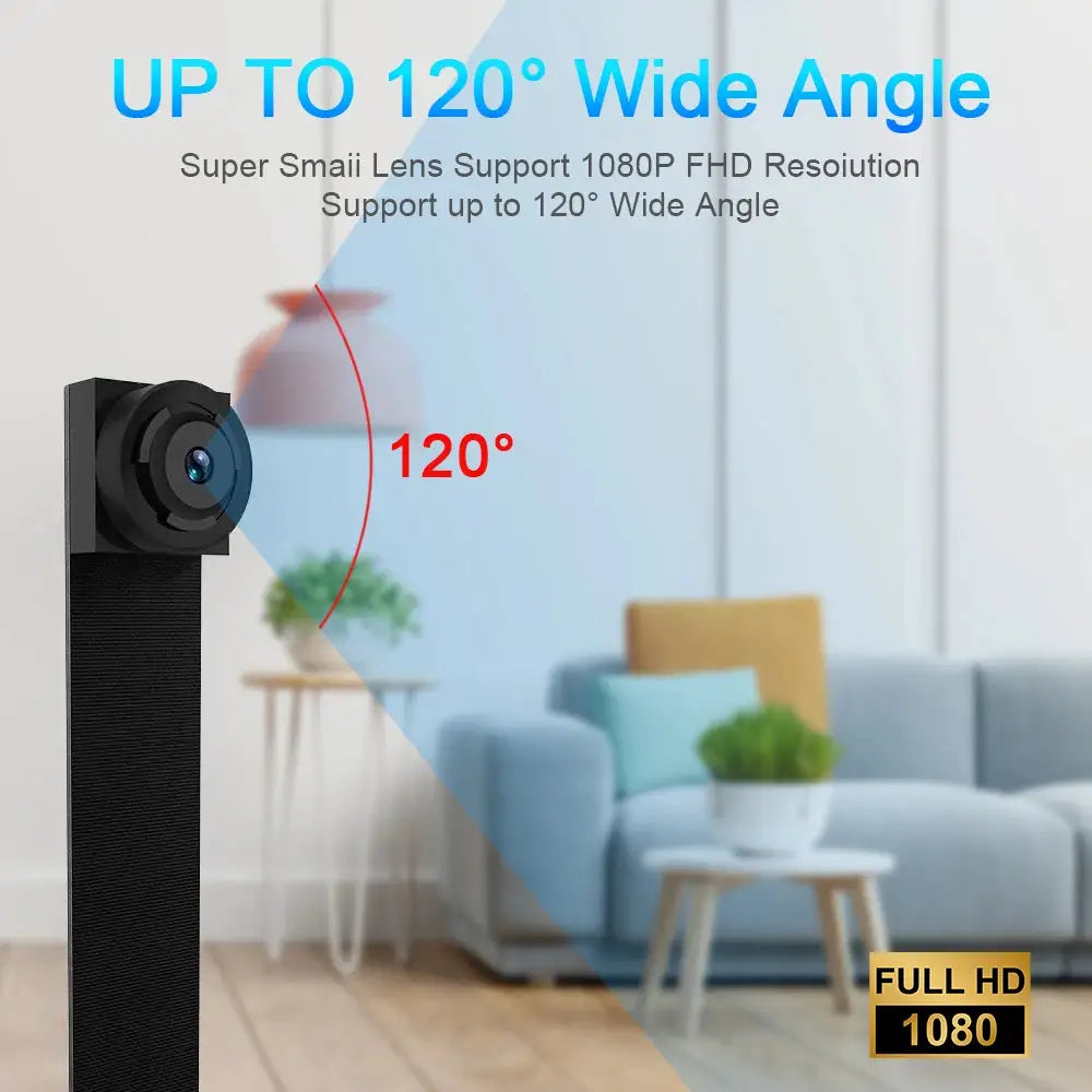 HD WiFi Mini Camera DIY Module Home office Security Nanny Cam 3000mAh Alarm Remote viewing Camera With Motion Detection,App