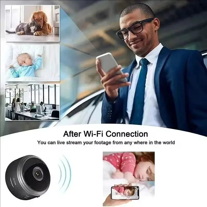 A9 WiFi Mini Camera - 720P HD Security Monitoring And Night Vision - stepyours.com