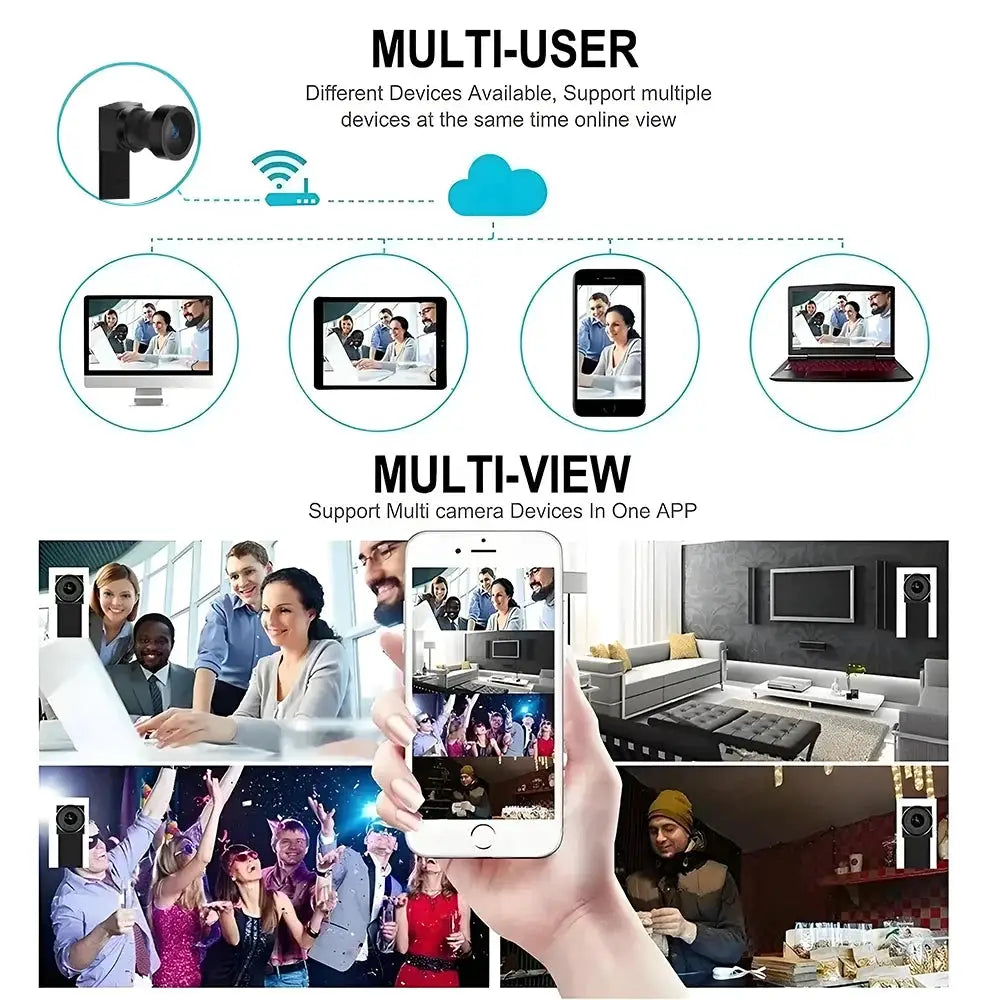 Newly improved 4K HD mini WiFi camera, supporting remote viewing, motion detection, DIY home nanny style camera by stepyours.com