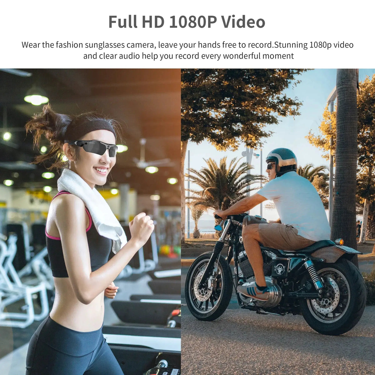 1080P Full HD Mini Camera Sunglasses For Outdoor Sports DVR Wide Angle - stepyours.com