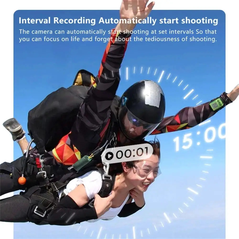 Amorus Mini 2.7K Action Camera Pocket Sized Adventure Recorder - stepyours.com