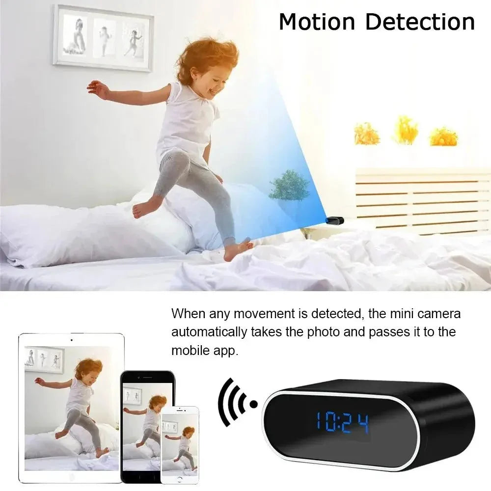 Discreet Full HD 1080P Clock Camera With WiFi IR Night Vision DVR