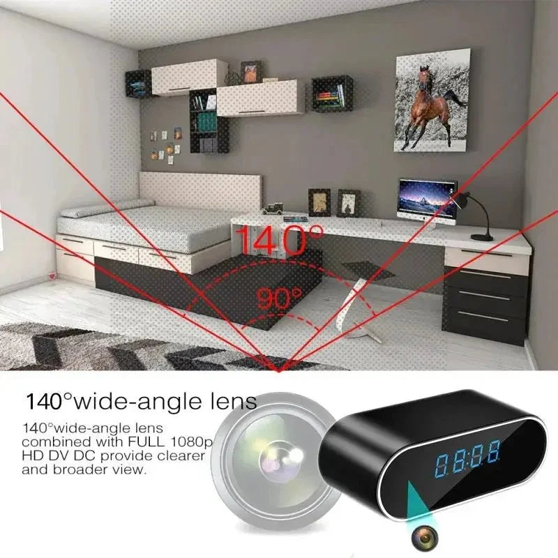 Discreet Full HD 1080P Clock Camera With WiFi IR Night Vision DVR