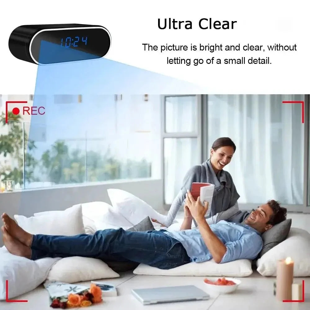 Discreet Full HD 1080P Clock Camera With WiFi IR Night Vision DVR