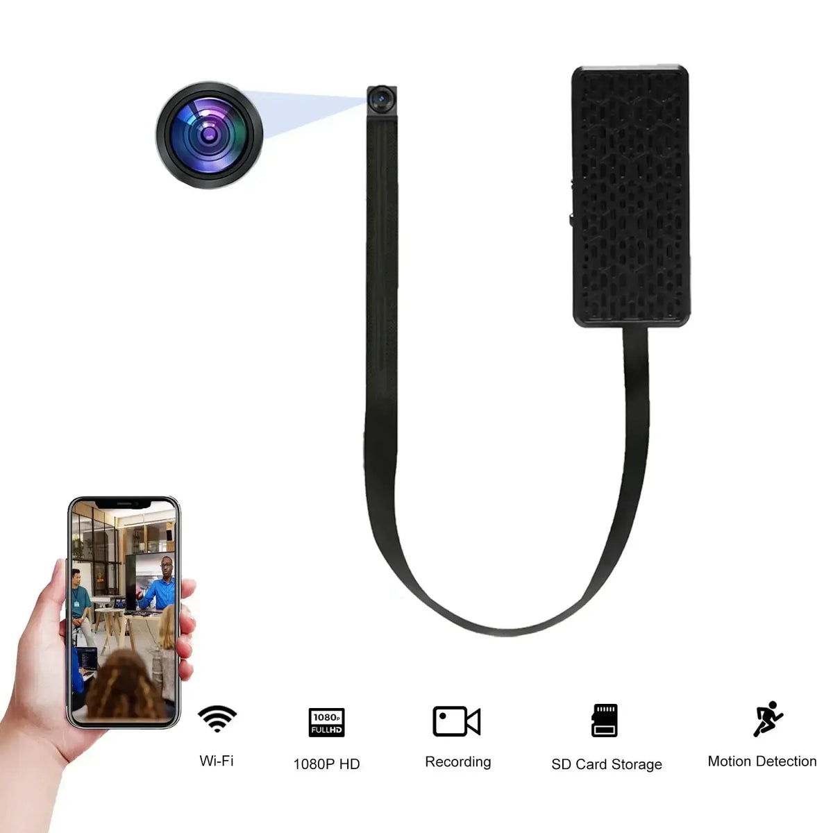 DIY WiFi Mini Camera With Remote Viewing Motion Detection App Control