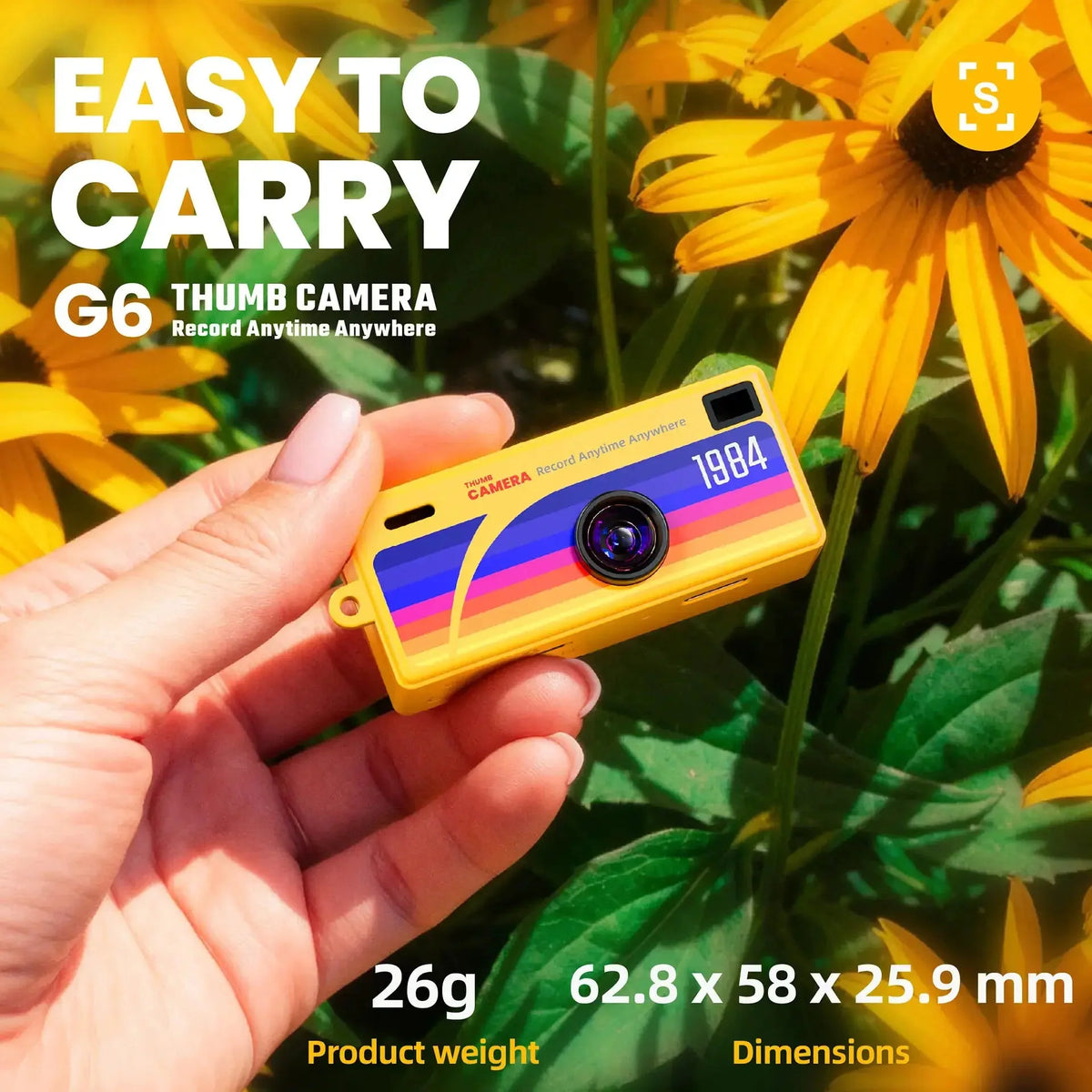 G6 Retro Mini Keychain Camera 1080P HD Recorder 130 Degree Ultra Wide Angle