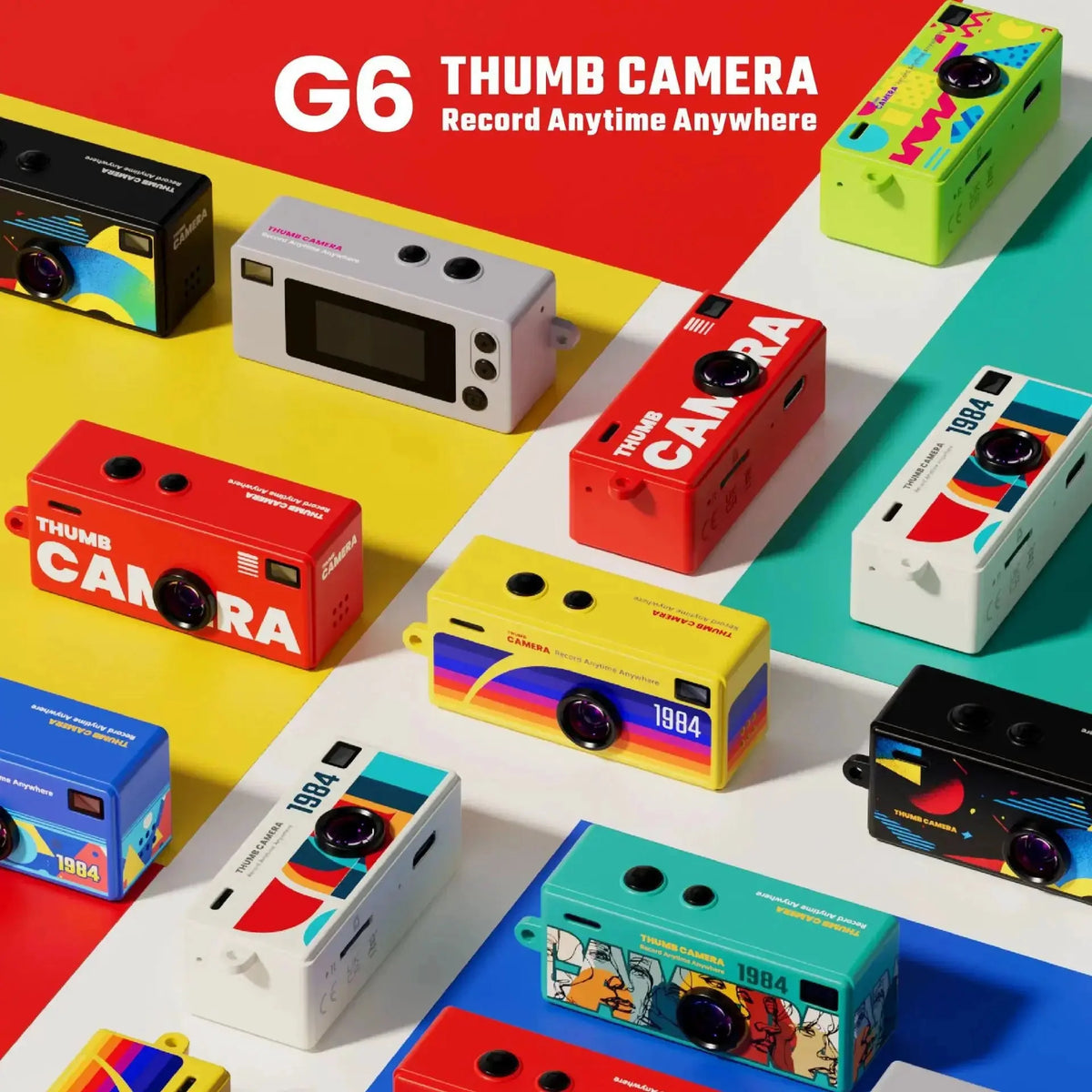 G6 Retro Mini Keychain Camera 1080P HD Recorder 130 Degree Ultra Wide Angle