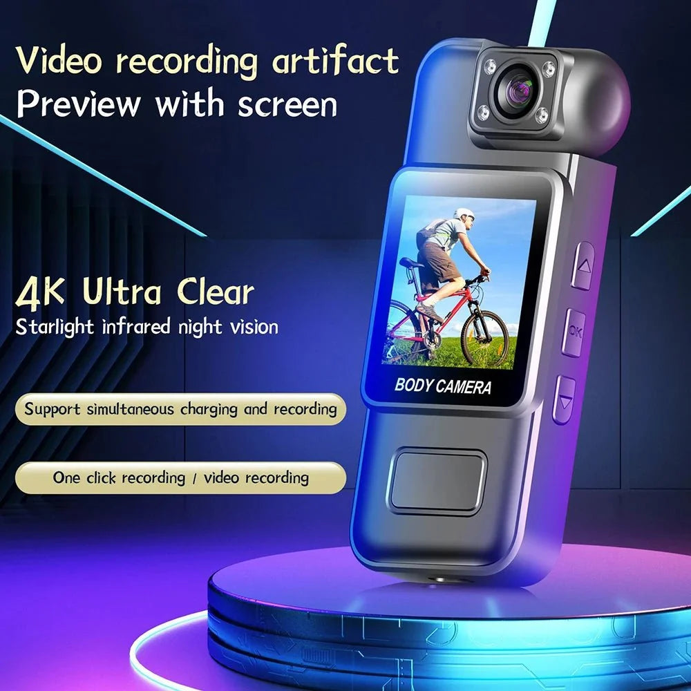 GuardPro Ultra HD 4K WiFi Mini Camera BodyCam Infrared Night Vision - Real Time
