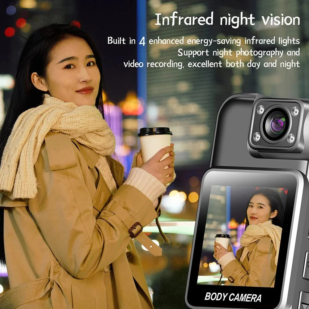 GuardPro Ultra HD 4K WiFi Mini Camera BodyCam Infrared Night Vision - Real Time