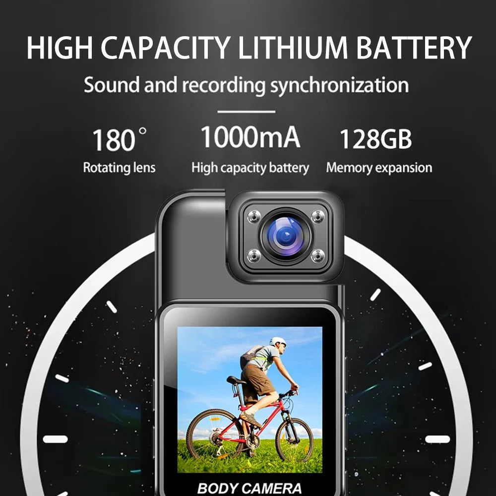 GuardPro Ultra HD 4K WiFi Mini Camera BodyCam Infrared Night Vision - Real Time