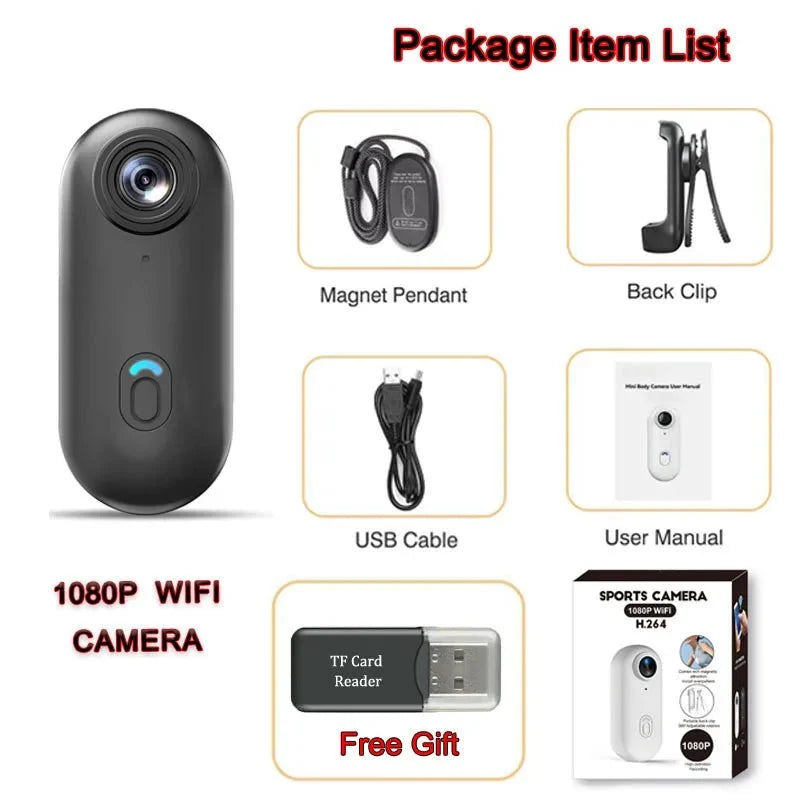 JETO JT - 88 4K Mini Action Camera - Hands Free POV Recording For Vlog POV Capture