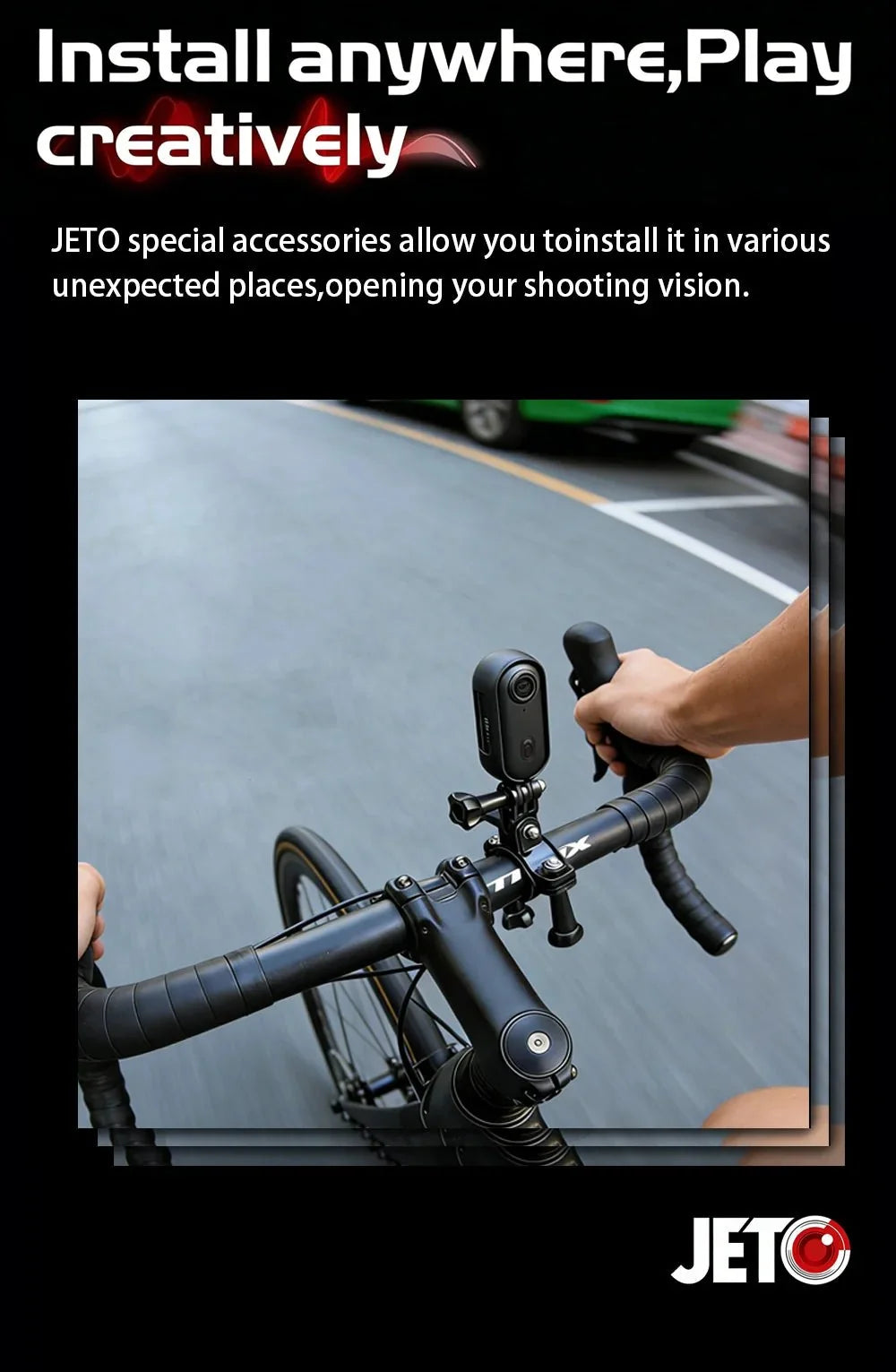 JETO JT - 88 4K Mini Action Camera - Hands Free POV Recording For Vlog POV Capture