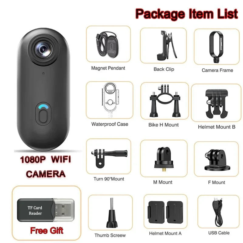 JETO JT - 88 4K Mini Action Camera - Hands Free POV Recording For Vlog POV Capture