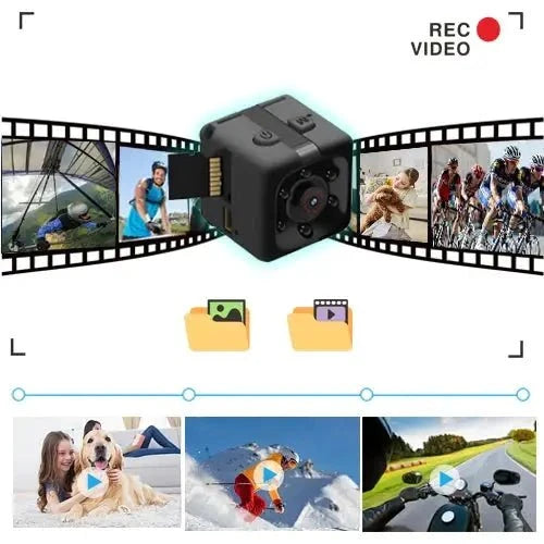 Mini 1080P Nanny Cam Night Vision Motion Activated Indoor Outdoor Security