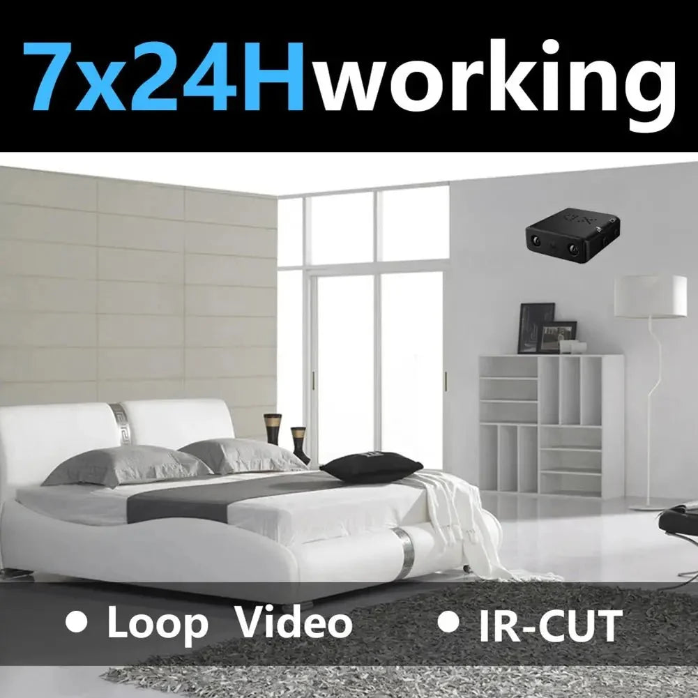 Mini Camera 1080P HD Video Discreet Night Vision For Motion Detection 32GB