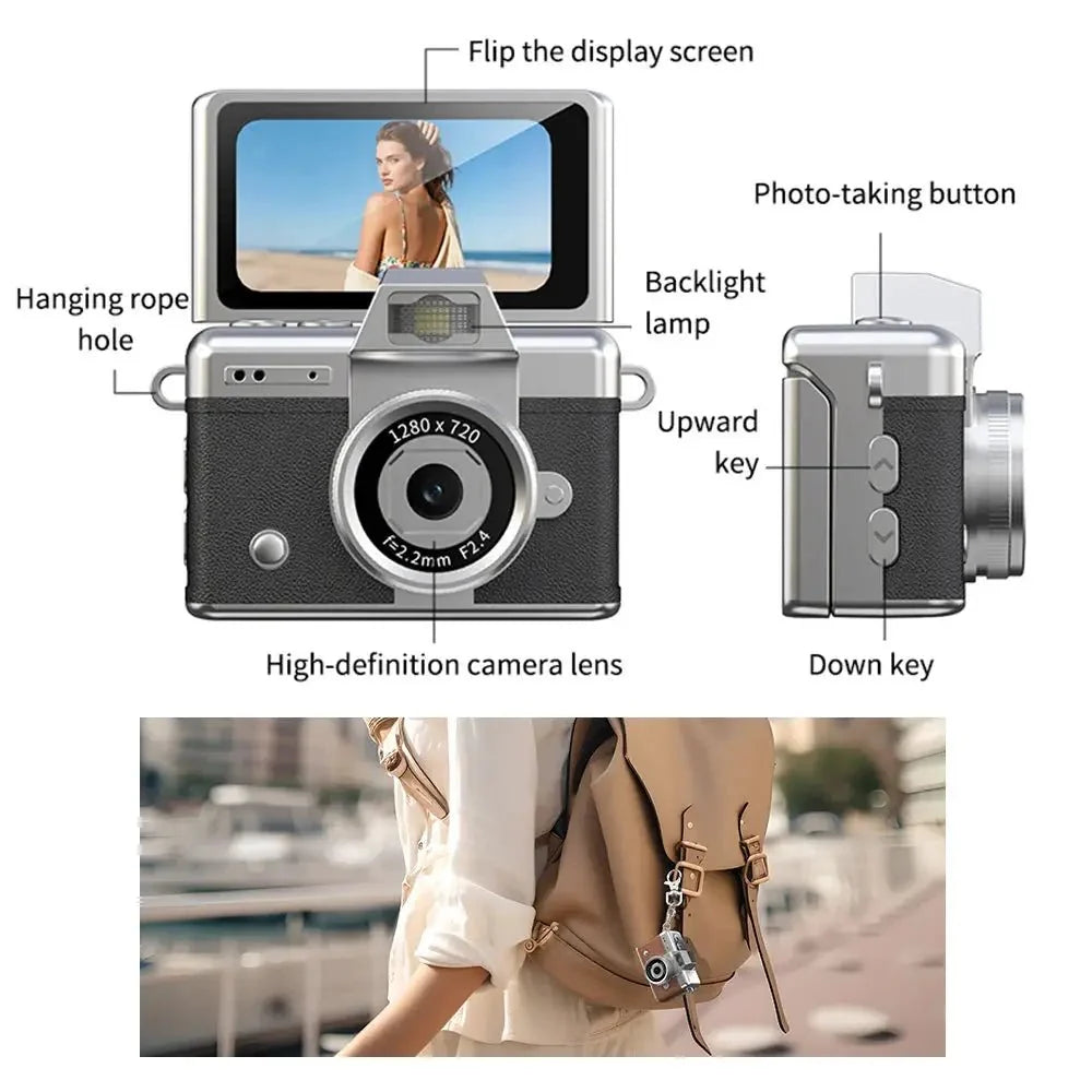 Mini Keychain Camera 1080P HD Video Captures Moments on the Go for Students 2026