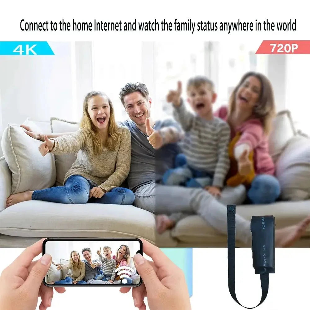 Newly Improved 4K Mini WiFi Camera With Remote Viewing And Motion Detection