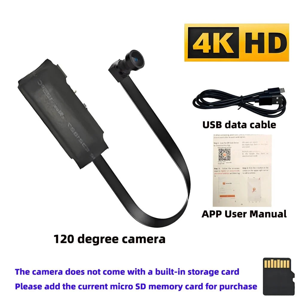 OPUYYM 4KHD Mini WiFi Camera - Remote Viewing And Motion Detection USB - C Powered
