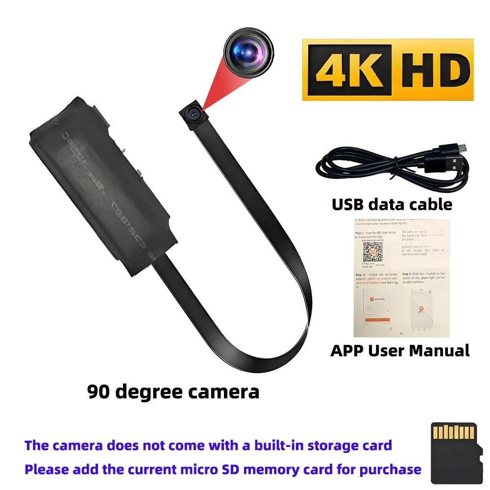 OPUYYM 4KHD Mini WiFi Camera - Remote Viewing And Motion Detection USB - C Powered
