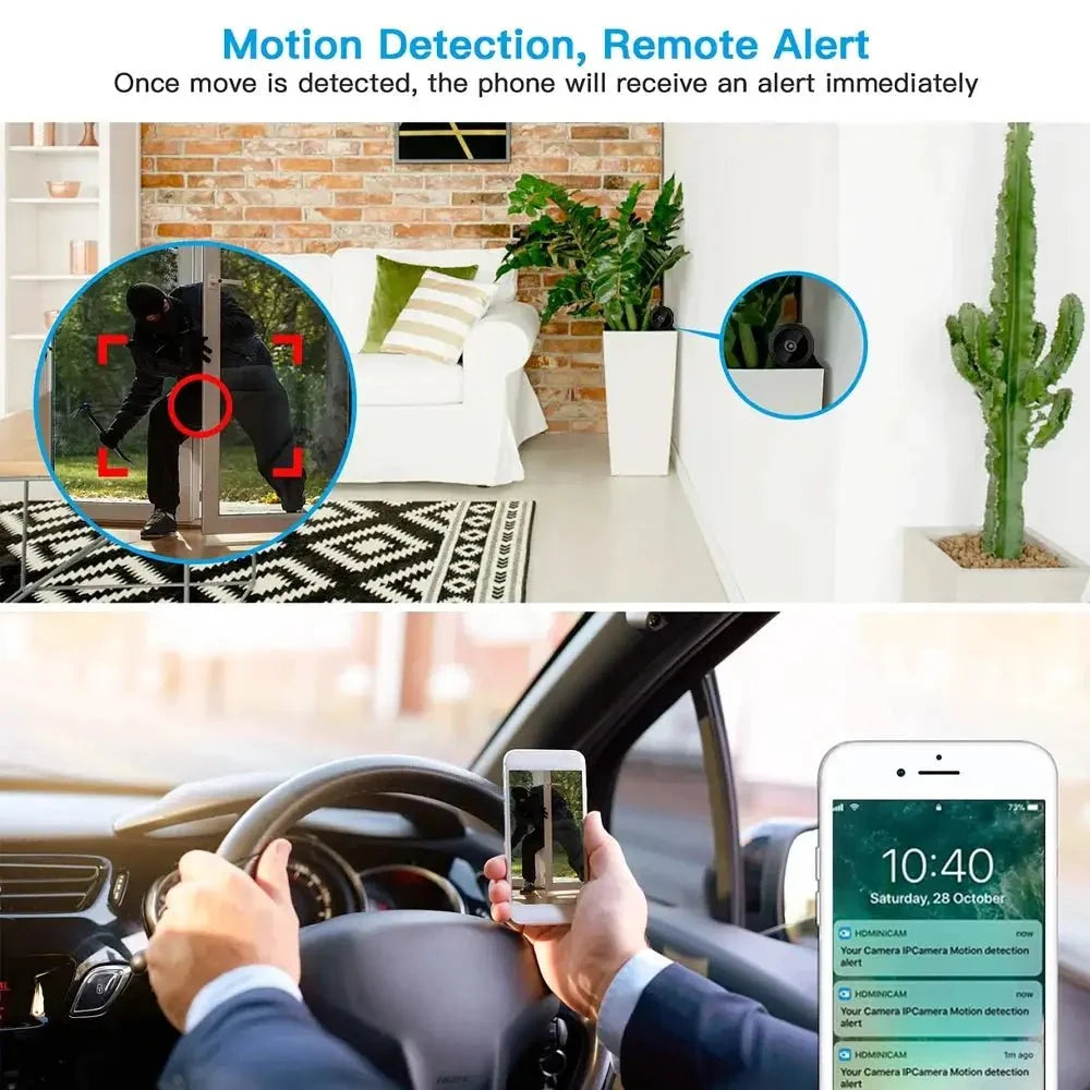 Two Pack A9 Mini WiFi IP Cameras 1080P Night Vision for Smart Home Security