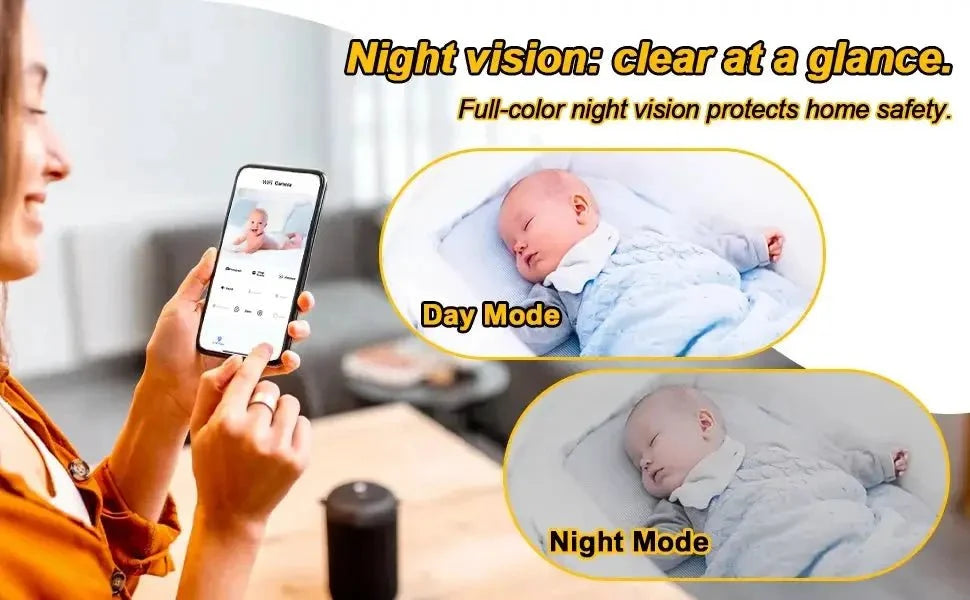 UN6 Ultra Mini 0.9 Inch Camera With Night Vision And Motion Detection For Home