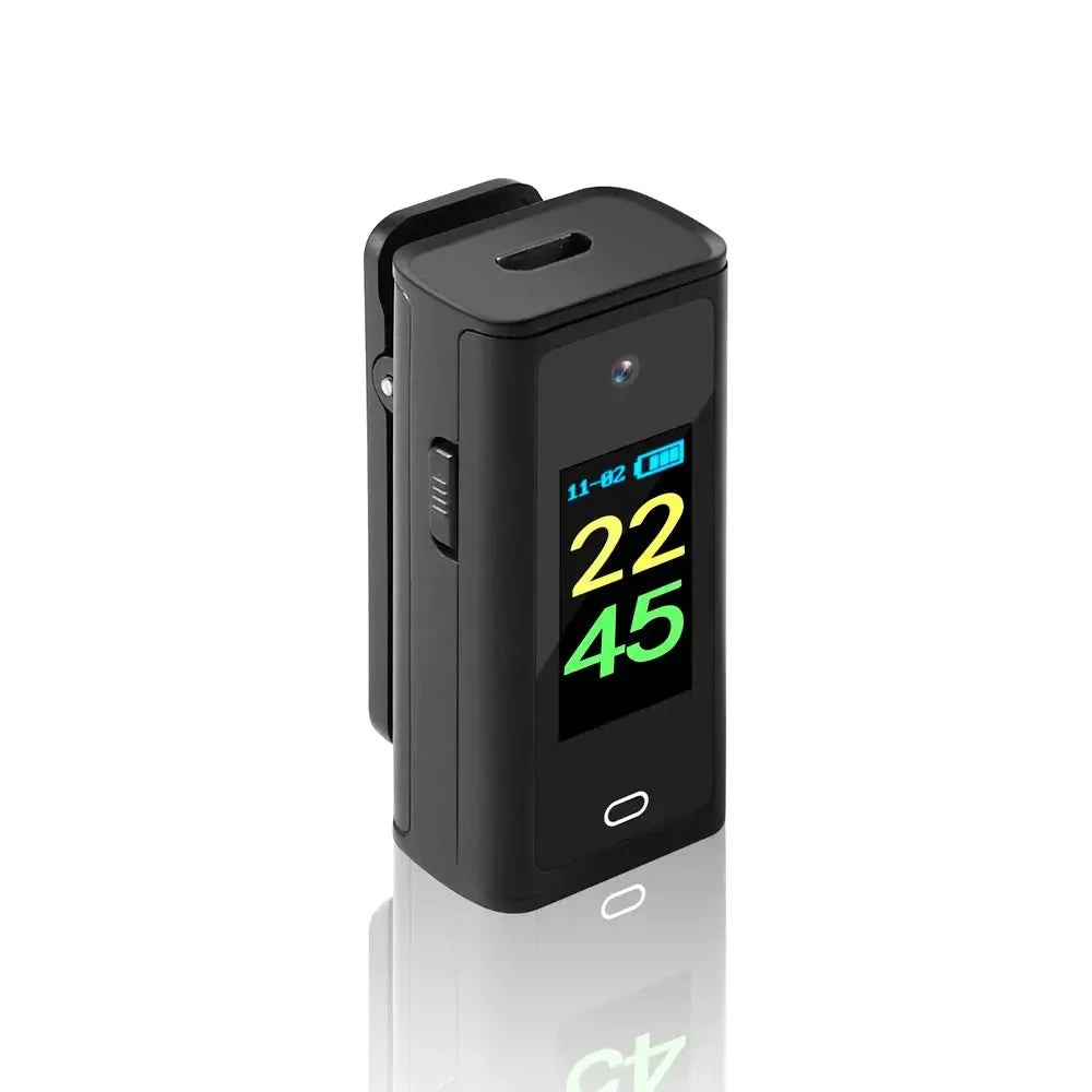 1080P Mini Camera With Display Screen Clip On For Home Security Ultra Compact
