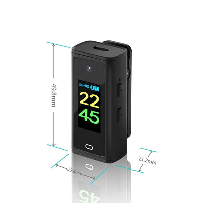 1080P Mini Camera With Display Screen Clip On For Home Security Ultra Compact