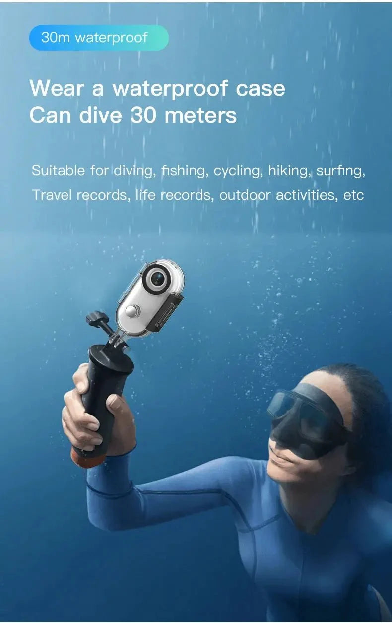 4K 64GB Mini Body Camera Wearable Camcorder With Audio Waterproof Always Ready