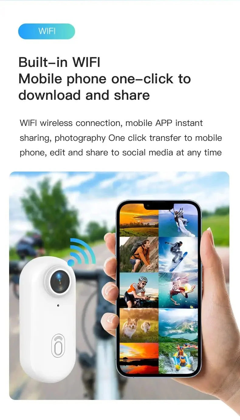 4K 64GB Mini Body Camera Wearable Camcorder With Audio Waterproof Always Ready
