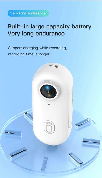 4K 64GB Mini Body Camera Wearable Camcorder With Audio Waterproof Always Ready