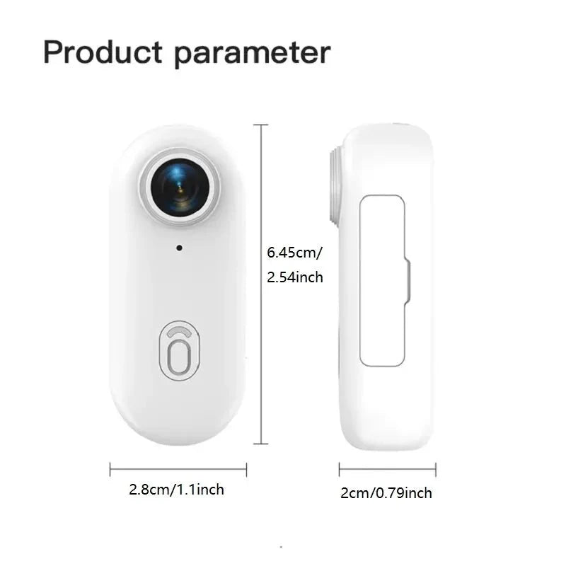 4K 64GB Mini Body Camera Wearable Camcorder With Audio Waterproof Always Ready