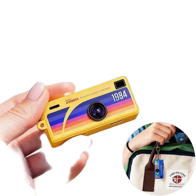 Retro Mini Keychain Thumb Camera 1080P HD Recorder Built-in Flash Auto Focus 130° Wide Angle Lens TFT LCD Screen Portable Camera