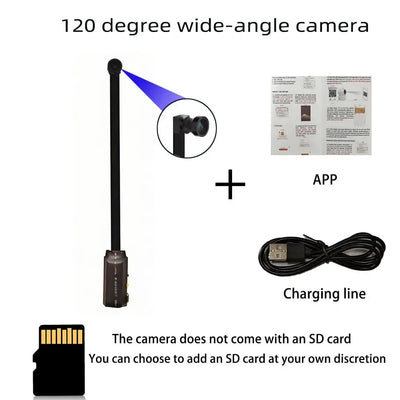 4K HD mini WiFi camera, supports remote viewing, motion detection, DIY small home nanny style HD wireless camera by stepyours.com