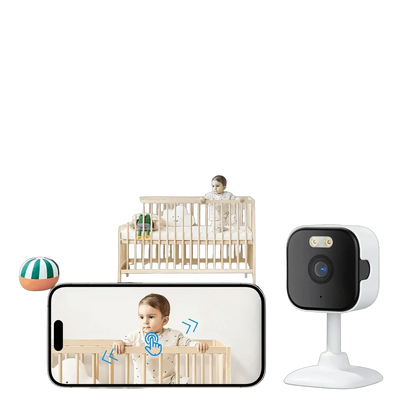 BESDER 5MP Mini Cube Camera - AI Human Detection and Two - Way Audio - stepyours.com