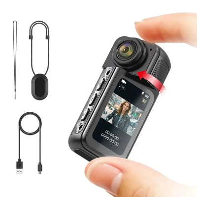 Amorus Mini 2.7K Action Camera Pocket Sized Adventure Recorder - stepyours.com