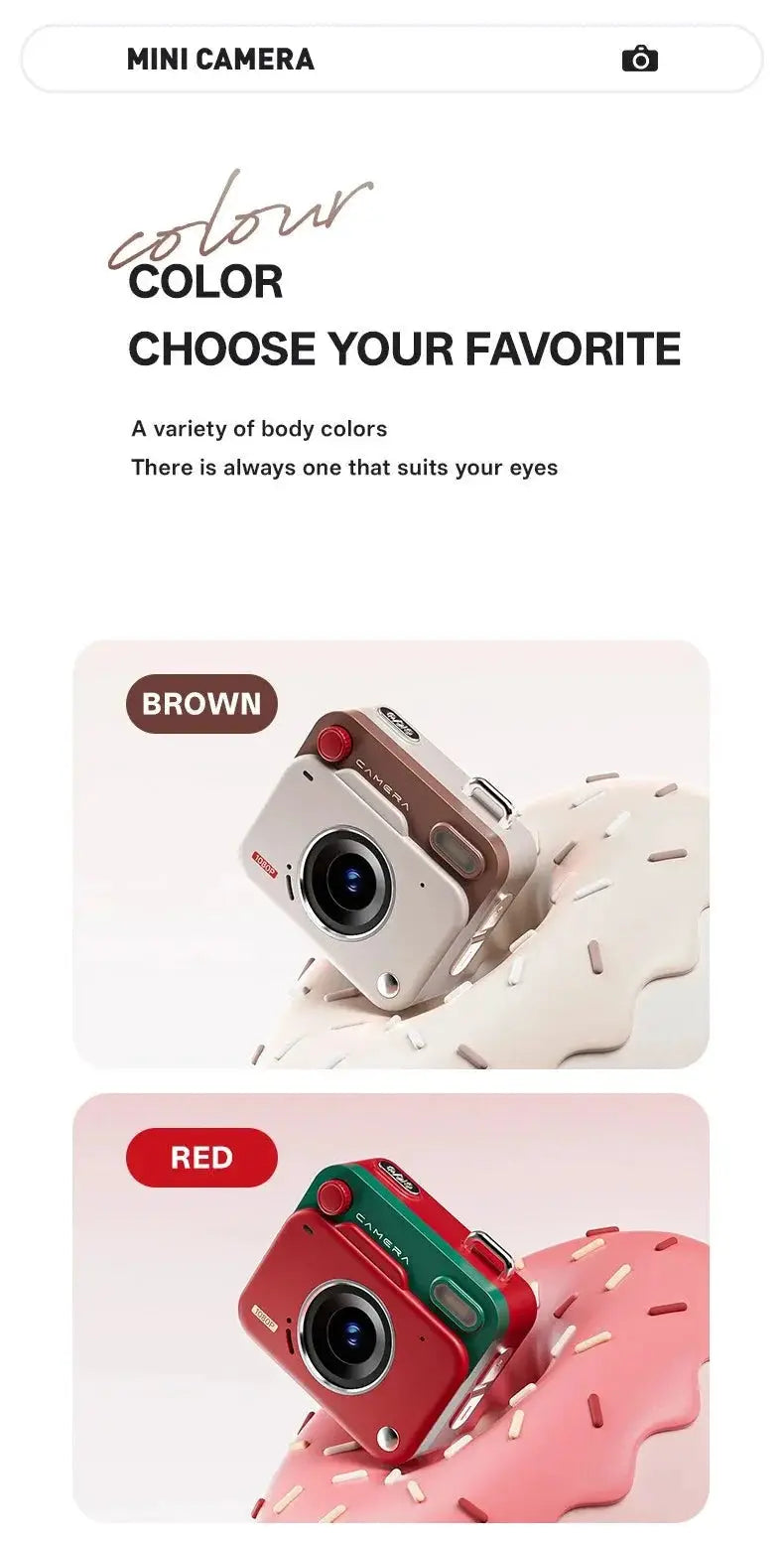 Must Have Retro CCD Mini Digital Camera Keychain With 1.77 Inch HD Video - stepyours.com